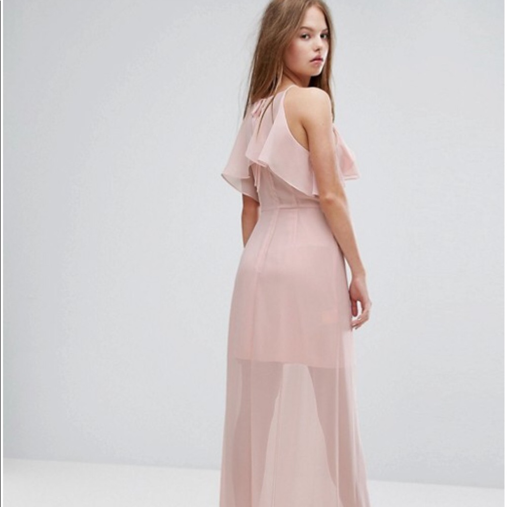 NWT BCBGENERATION Ruffle Maxi Dress - Picture 2 of 8